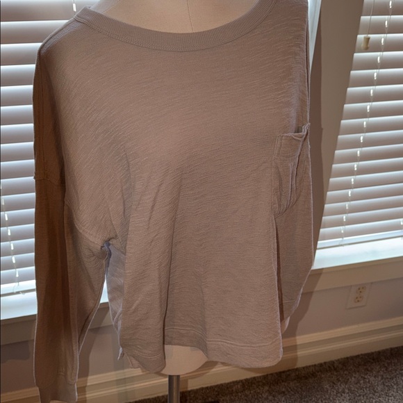 SO Women's Long Sleeve Beige Top - Picture 2 of 4
